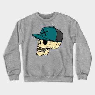 skull in a cap Crewneck Sweatshirt